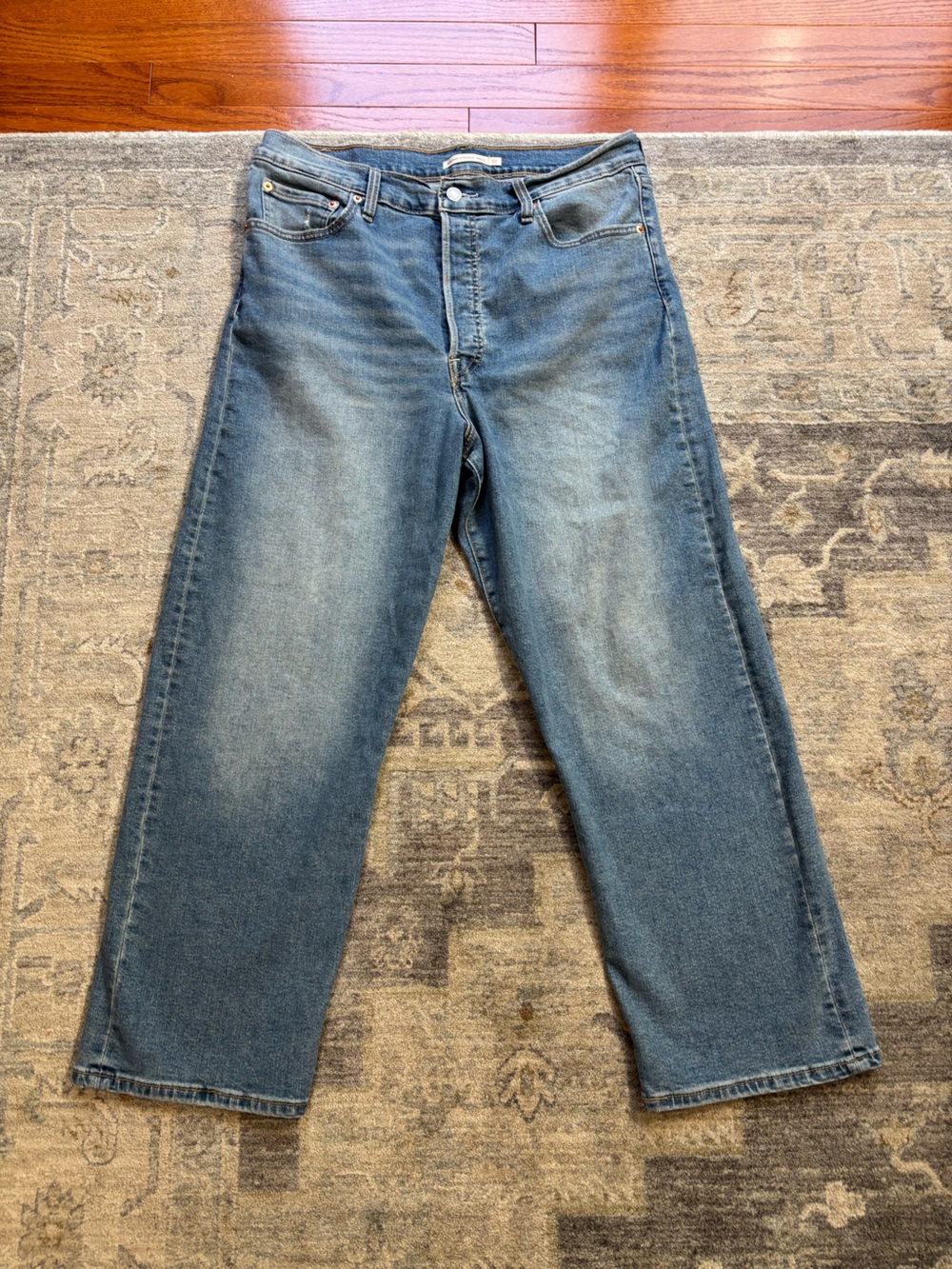 Levi’s Ribcage Ankle Straight Women’s Blue Denim Jeans Size 32